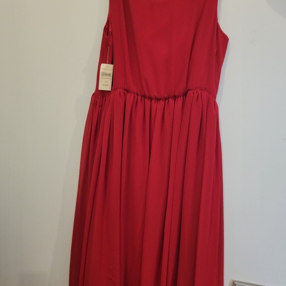 Coldwater Creek NWT Sleeveless Cocktail Chiffon Dreams Dress in Red size 14 - Picture 12 of 14